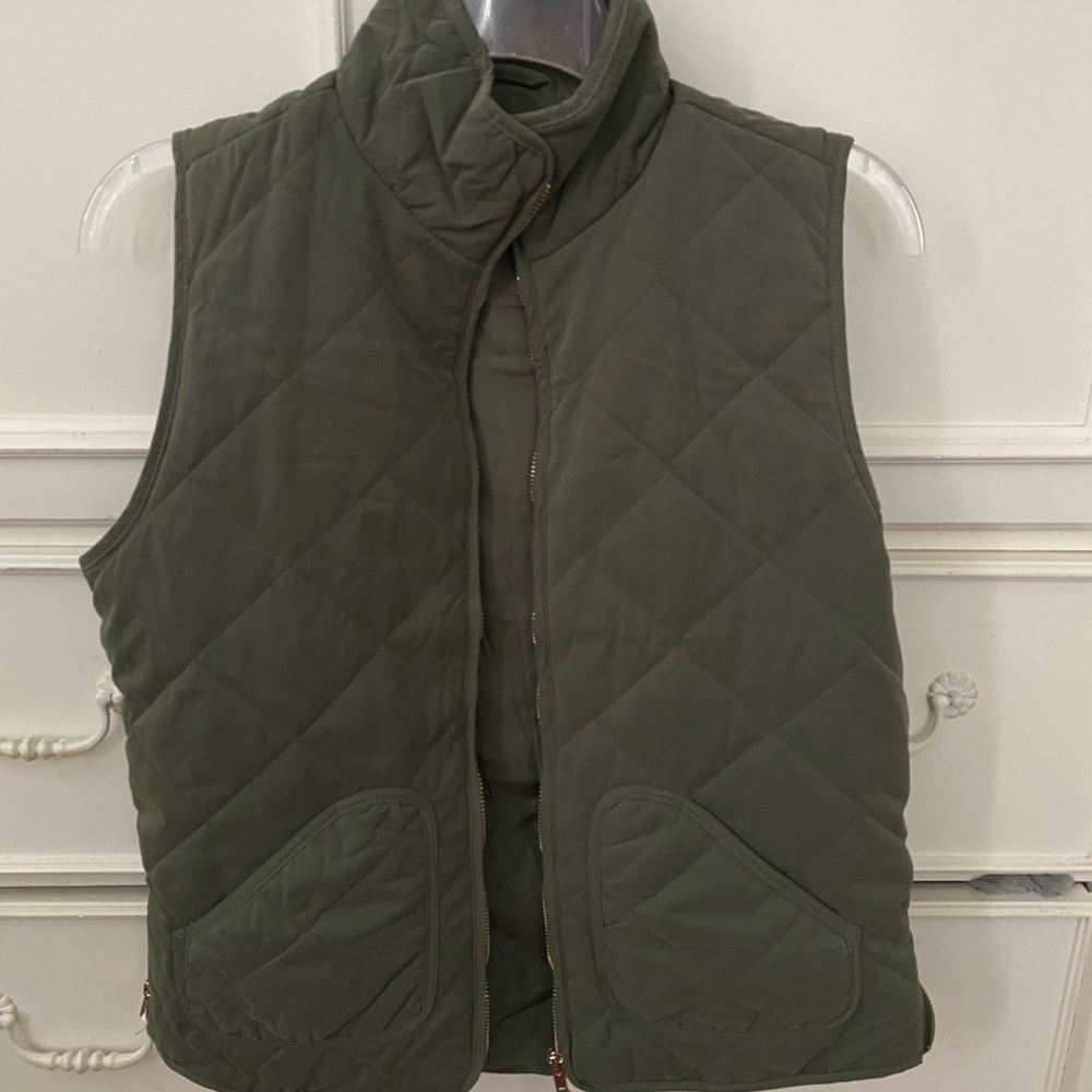 Olive green vest
